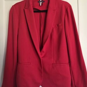 Tommy Hilfiger Vibrant Red Women's Blazer